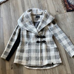 Tonia debellis hooded sweater coat